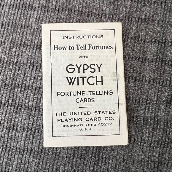 🔮Vintage Gypsy Witch Fortune Telling Cards w Instructions Card Deck - Picture 6 of 8